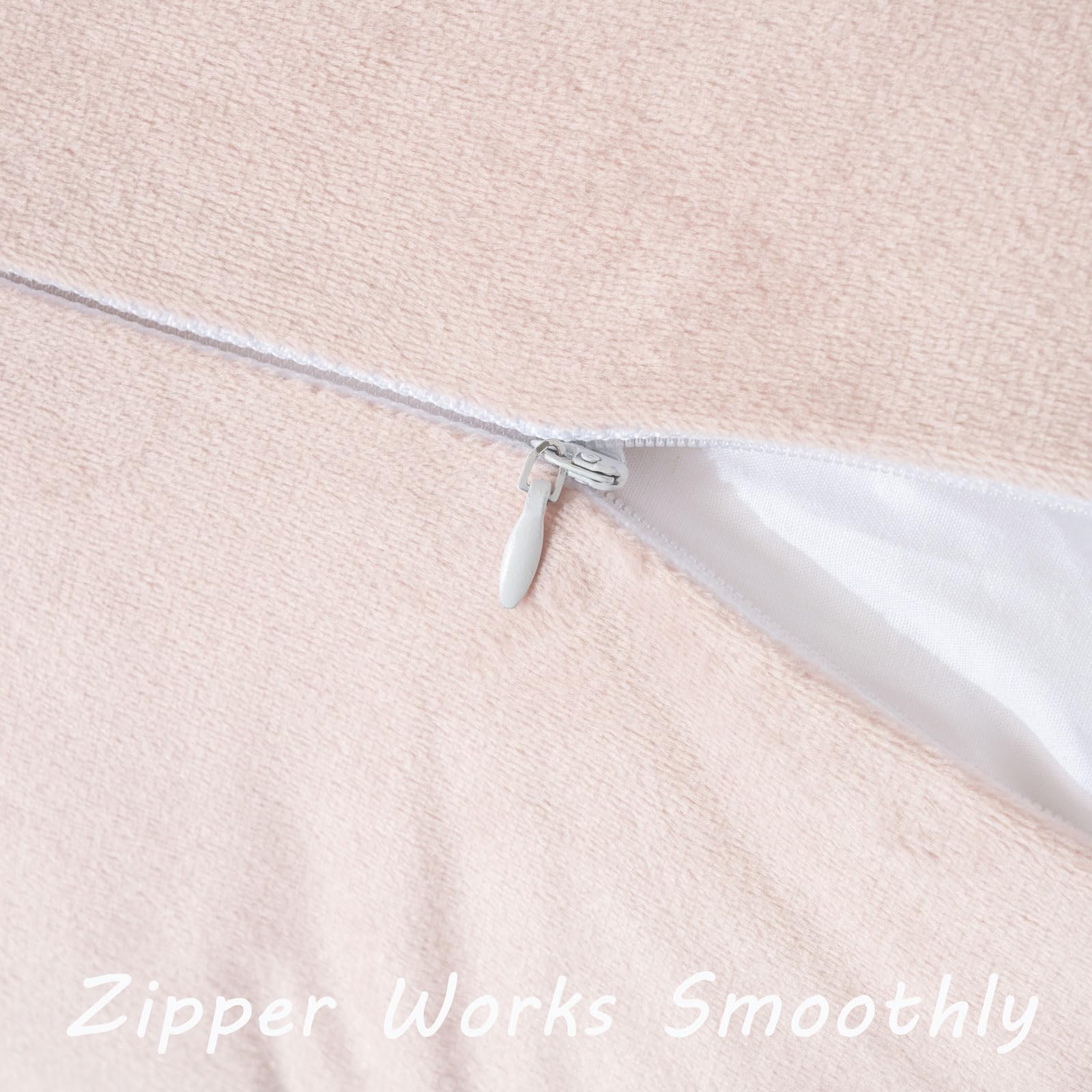 Futei Pink Boho Throw Pillow Covers With Tassels 24X24 Inch Set Of 2,Soft Velvet Decorative Euro Pillow Shams,Home Decor For Cou