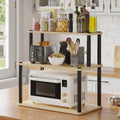 Home Cube Engineered Wood,Plastic 3 Layer Countertop Kitchen Microwave Stand,BakerS Rack,Otg Stand,Kitchen Storage Rack With Sh