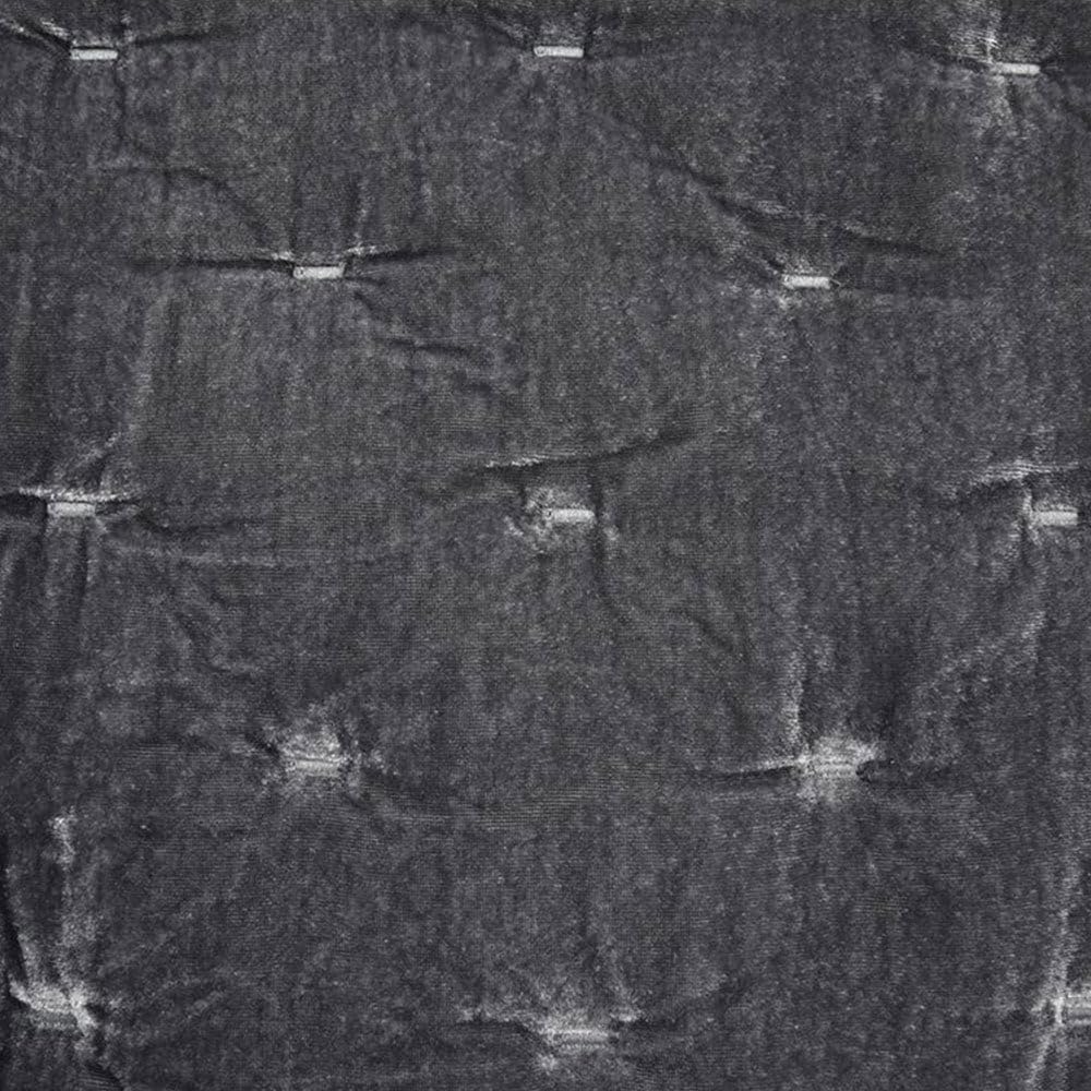 Hiend Accents Stella Faux Silk Velvet Quilt, King Size, Slate Solid Color, Romantic Modern Western Traditional Style Luxury Bedd