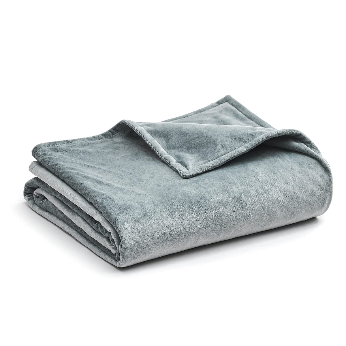 Ynm Fuzzy Duvet Cover For Weighted Blankets With 8 Strings (Dark Grey, 48'X72')