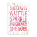 Stupell Industries She Leaves a Little Sparke Wall Plaque, 10x15, Design by Artist Susan Newberry Designs