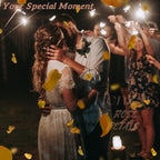 Henzxi 1000 Pcs Royal Yellow Rose Petals, Artificial Flower Petals, For Romantic Night, Wedding, Event, Party, Valentine Decor (