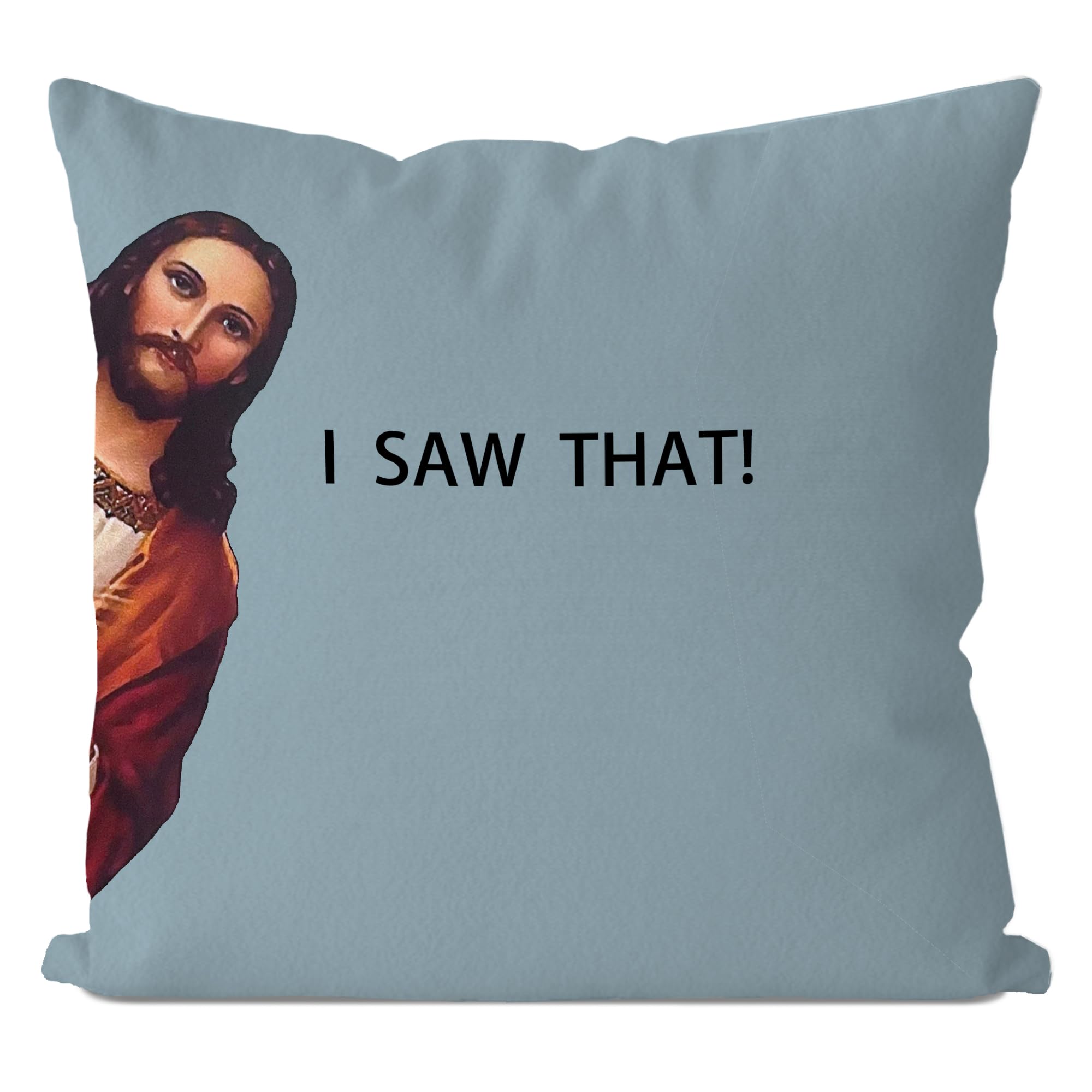 Funny Pillow Cover - I Saw That Pillow Cover 18X20, Funny Sayings Decorative Pillow Case For Home Decor, Funny Gift For Women Me