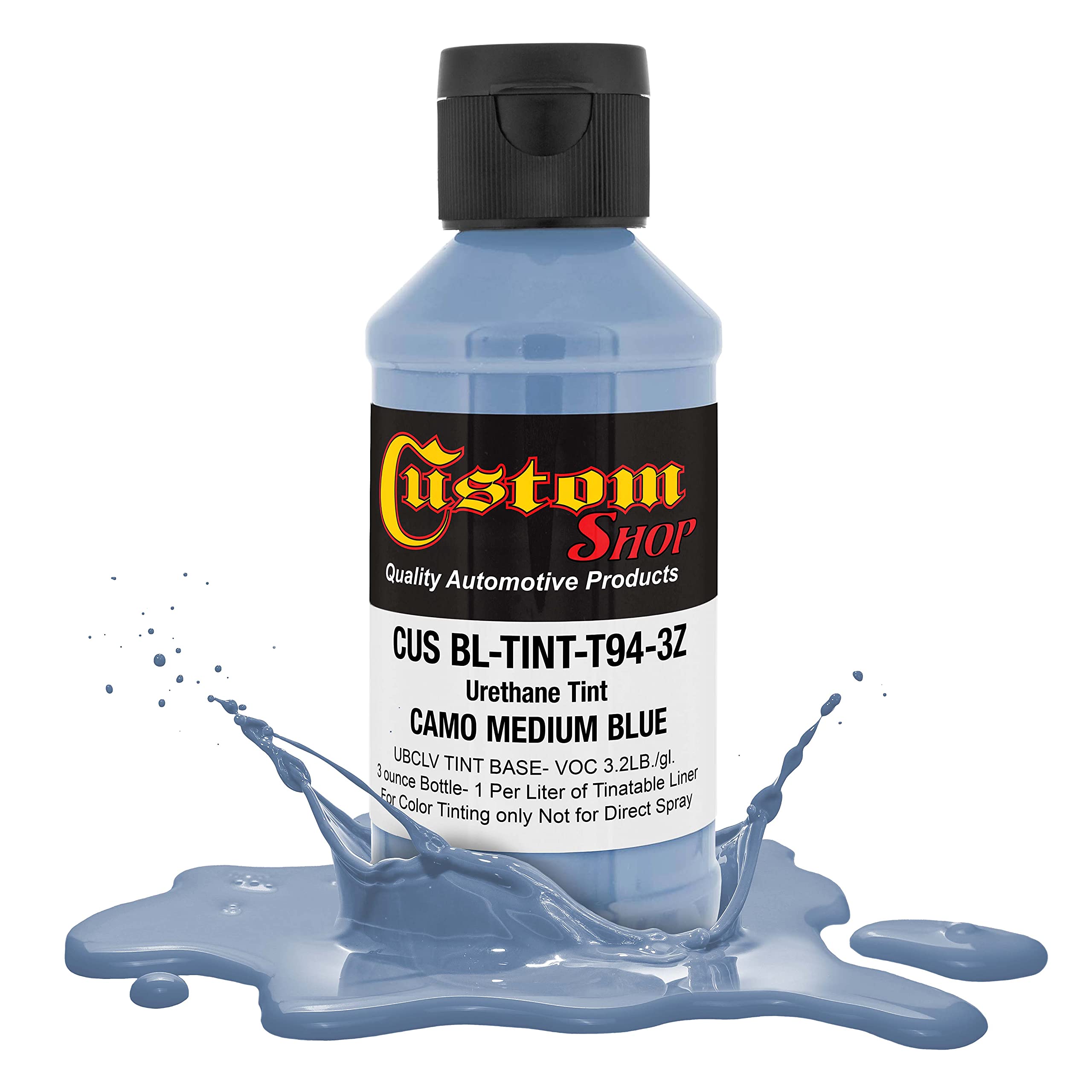 Custom Coat Camouflage Series 3 Ounce (Camo Medium Blue Federal Standard Color #35177) Urethane Tint Concentrate For Tinting Tru
