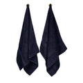 Tee Projekt 100% Cotton, Ultra Soft, Quick Dry Hand Towel, (40 x 70 cm), (500 GSM, Pack of 2) Navy