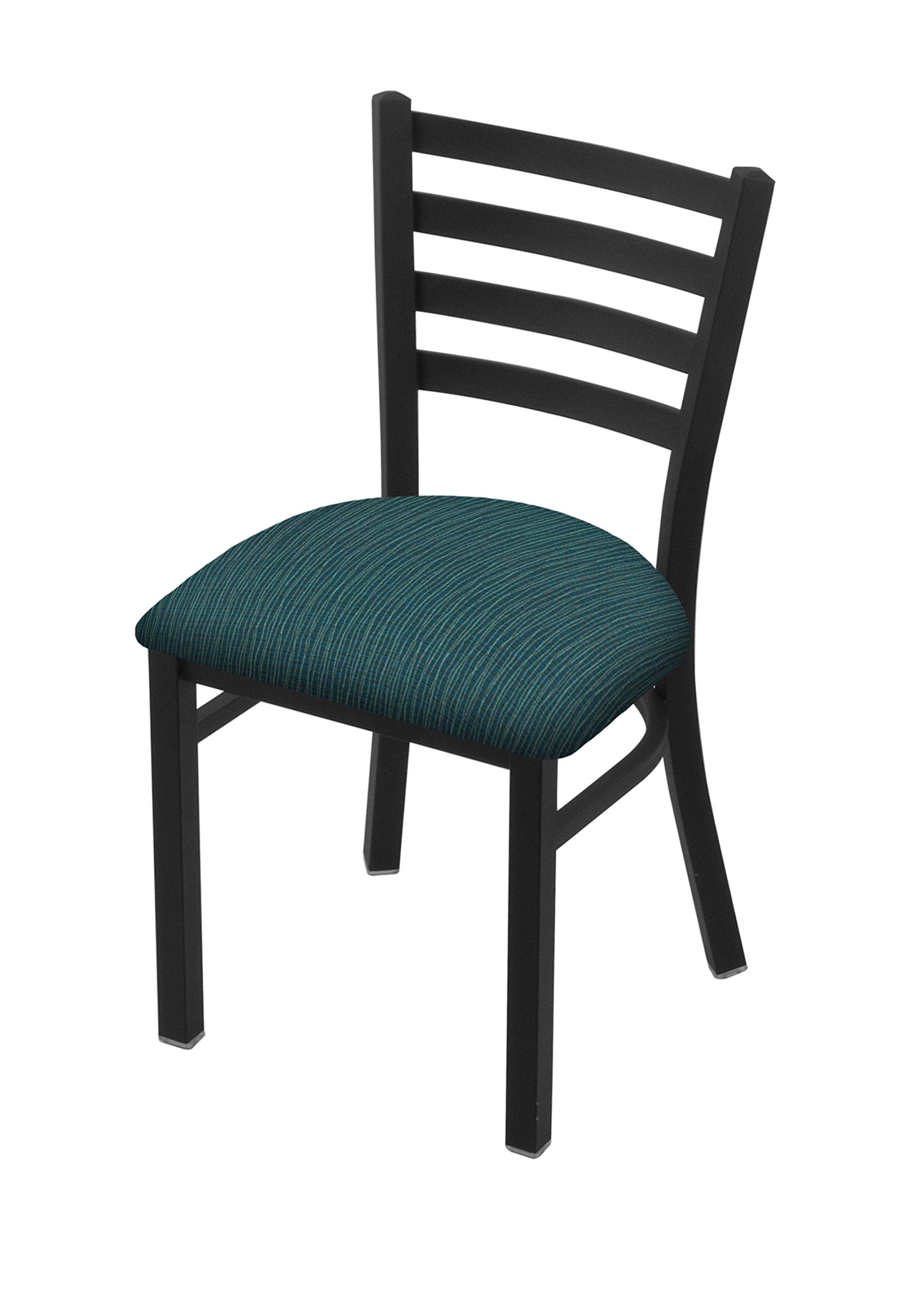 Holland Bar Stool Co. 400 Jackie 18 Chair with Black Wrinkle Finish and Graph Tidal Seat