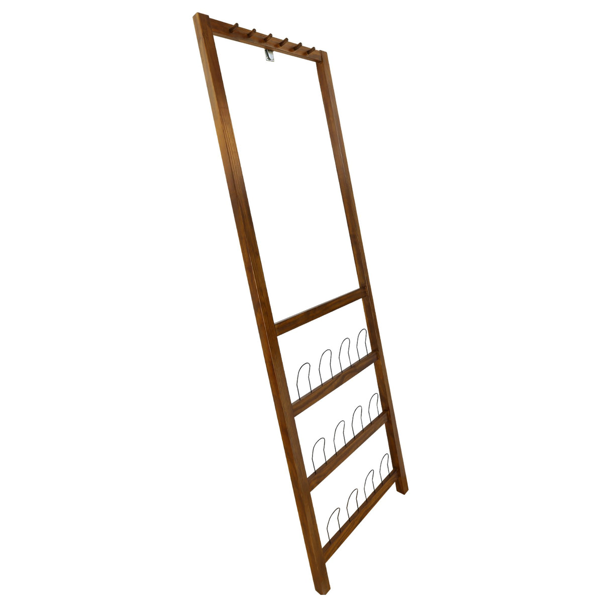 Casual Home Studio Leaning Coat Shoe Rack, Warm Brown