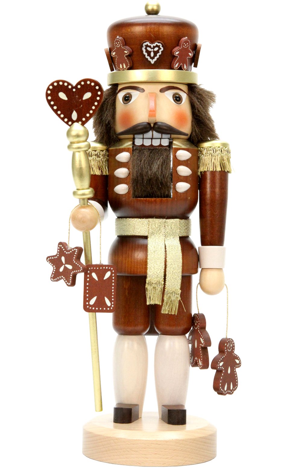 Alexander Taron Importer 32-328 Christian Ulbricht Nutcracker-Gingerbread King (Natural) -15&quot; H X 6&quot; W X 5.5&quot; D, Brown