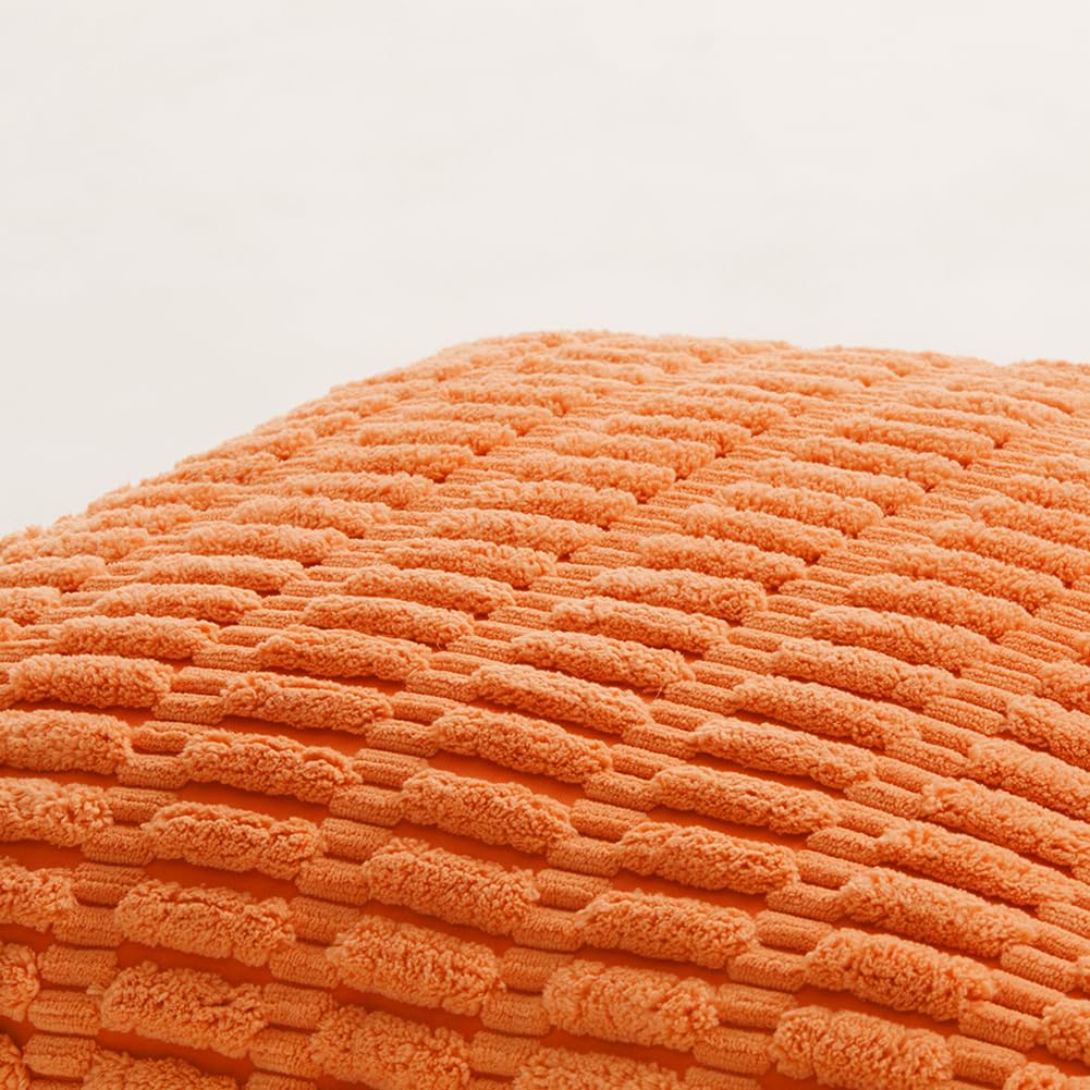 Fancy Homi 4 Packs Orange Fall Decorative Throw Pillow Covers 18X18 Inch For Couch Living Room Bed Sofa, Halloween Pumpkin Autum