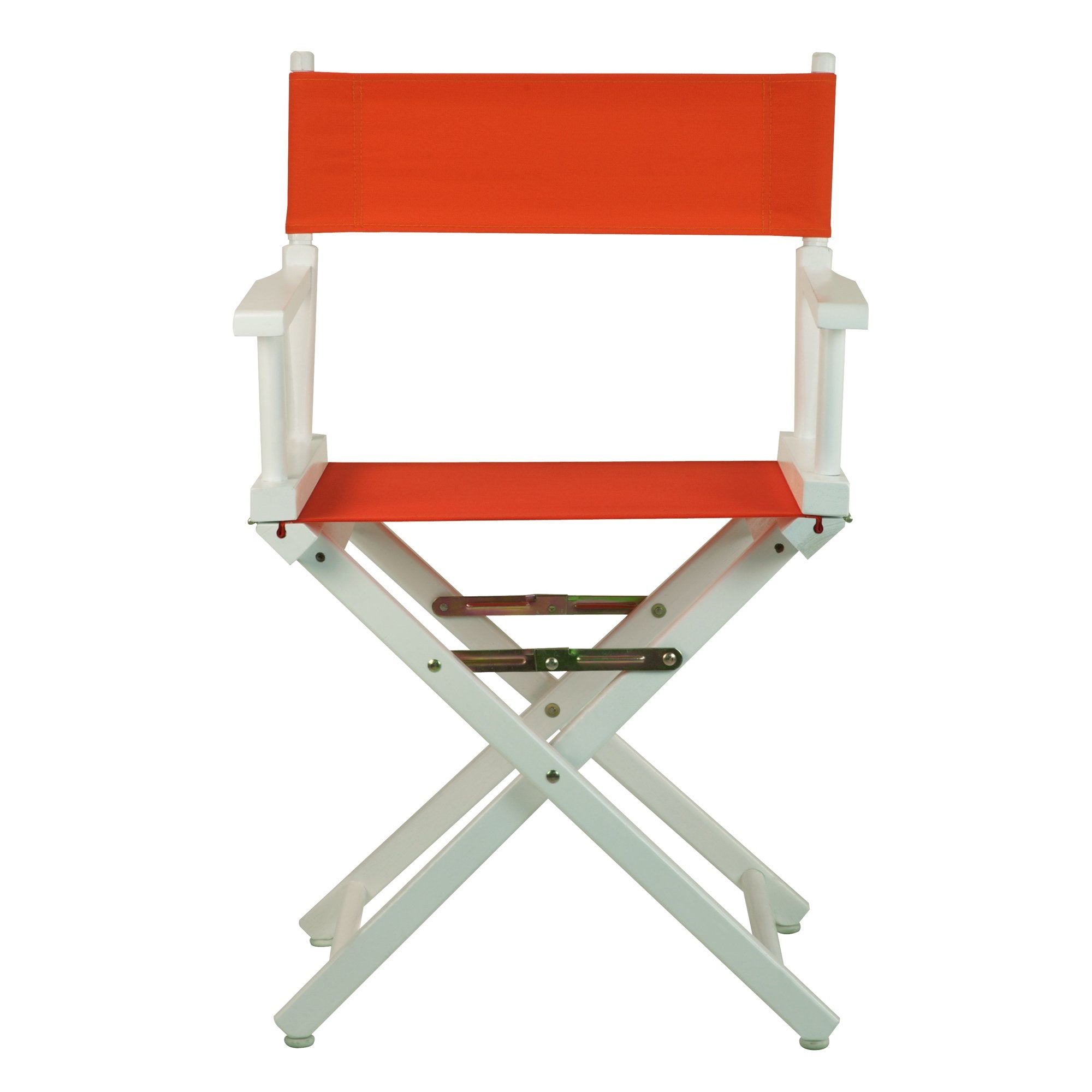 Casual Home 18&quot; Director'S Chair White Frame With Orange Canvas