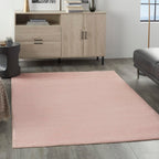 Nourison Essentials Indoor/Outdoor Pink 4' X 6' Area Rug, Easy -Cleaning, Non Shedding, Bed Room, Living Room, Dining Room, Backyard, Deck, Patio (4X6)