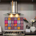 Wall Attraction Waterproof Self Adhesive Peel Off Easy Clean Beautiful Kitchen Wall Tiles Sticker Size - 30x18.3inch Material - 