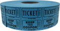 The Ticket Gurus-Double Raffle Ticket Roll : Roll Of 2000- (Blue)