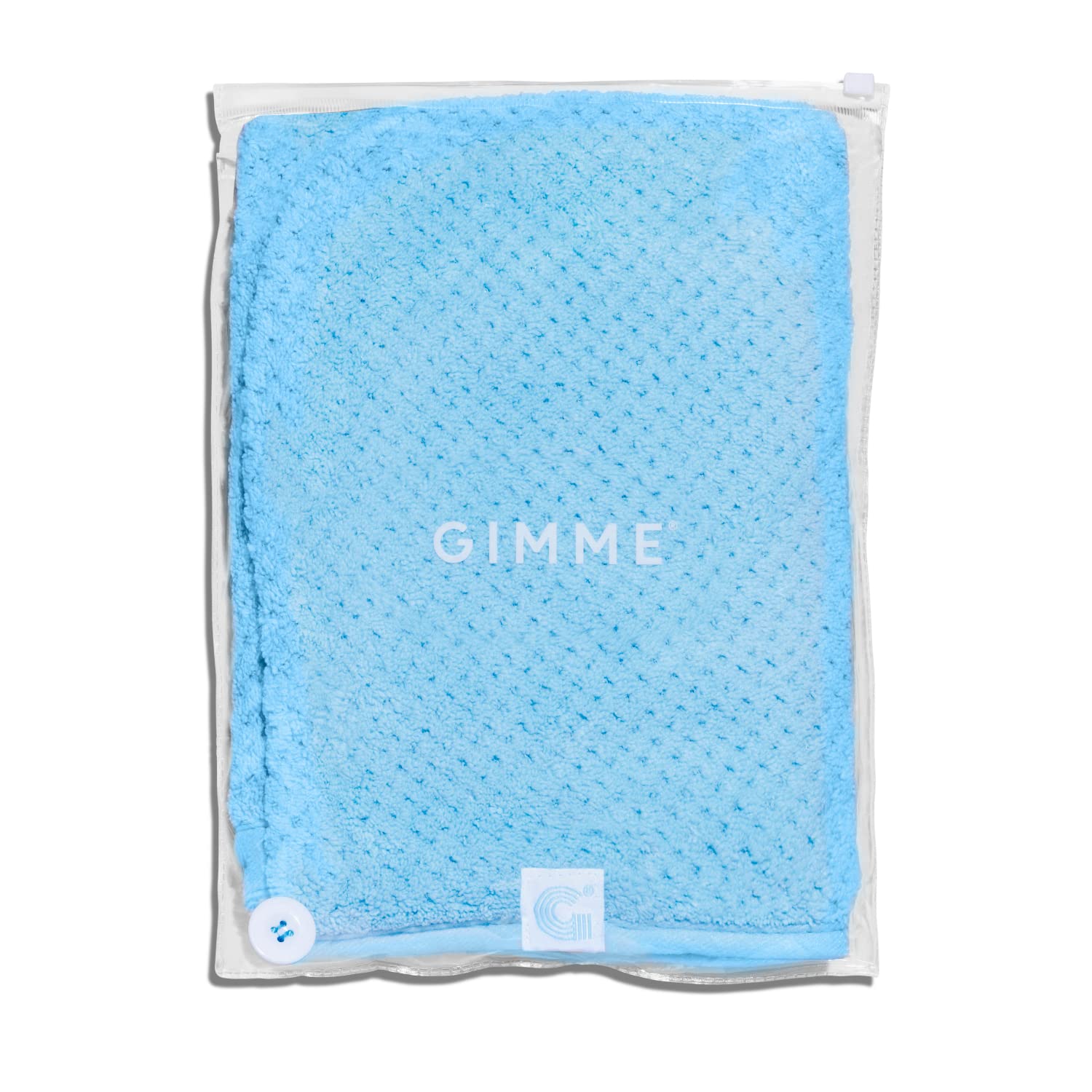 GIMME Beauty - 100% Microfiber Hair Towel - Ultra Absorbent Quick Dry Towel for Faster, Frizz-Free Drying - Adjustable Twist Hai