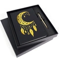Veway Moon Dream Catcher Journal And Pen Gift Set - Vegan Leather Journal With Pen - Professional Diary For Women Or Men - A5 Ha
