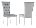 Coaster Home Furnishings Kerwin Tufted Upholstered Side Chair (Set of 2) Grey and Chrome