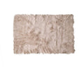 HomeRoots Decor 2' x 3' Faux Spun Bunch Acrylic Plush Sheepskin Area Rug - Taupe