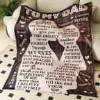Fathers Day Blankets Gifts For Dad, Blanket To My Dad Gifts From Son, Dad Blanket Presents For Fathers Day, I Love You Dad Lette