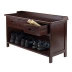 Winsome Adriana Bench, Walnut