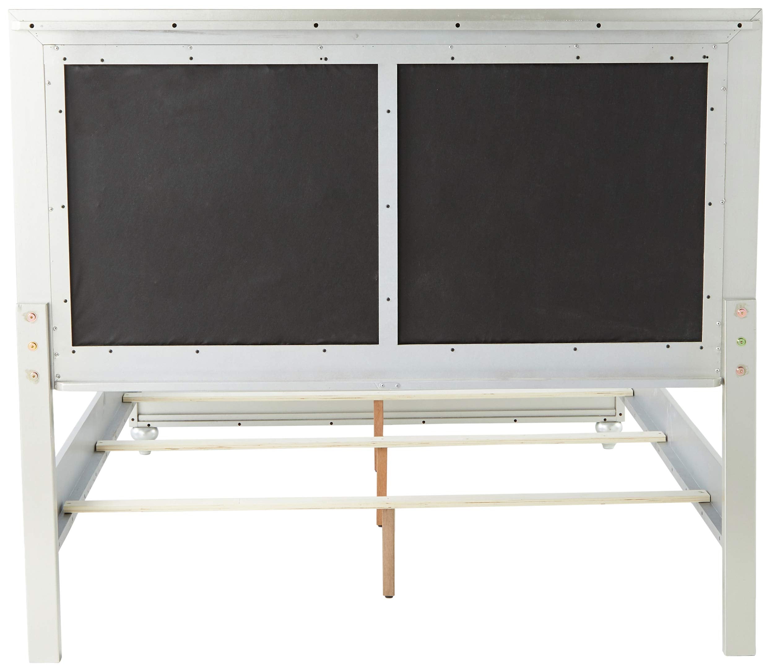 Global Furniture Usa Qb Riley Tufted, Queen Bed, Silver