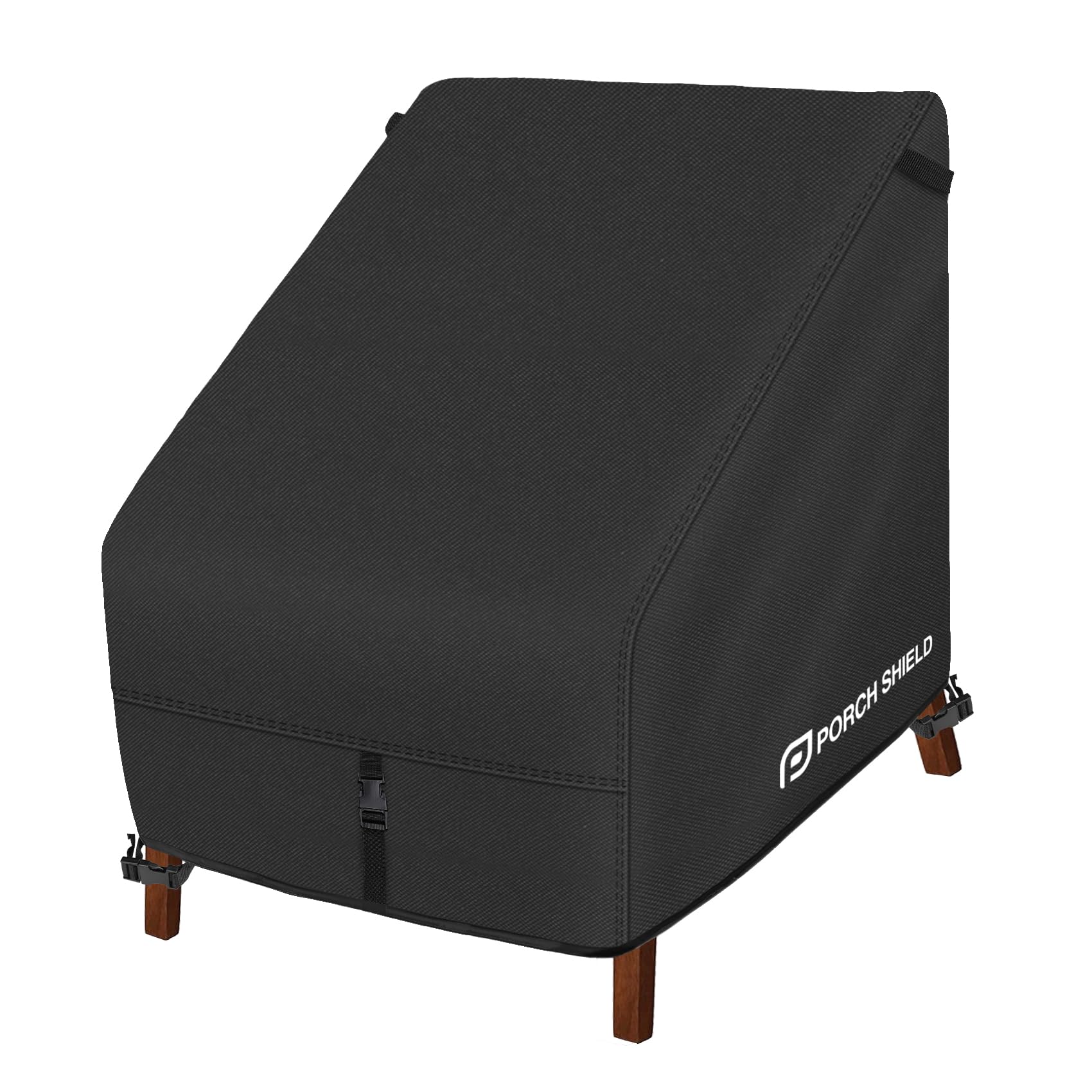 Porch Shield Patio Chair Covers - Waterproof Outdoor Lounge Deep Seat Adirondack Chair Cover - 34W x 37D x 36H inch, Black