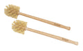 ECOLULU Eco Friendly Toilet Brush, 2 Pack Wood Toilet Brush Made of Beechwood, Strong Hemp Bristles with 360 Cleaning Power, Bio