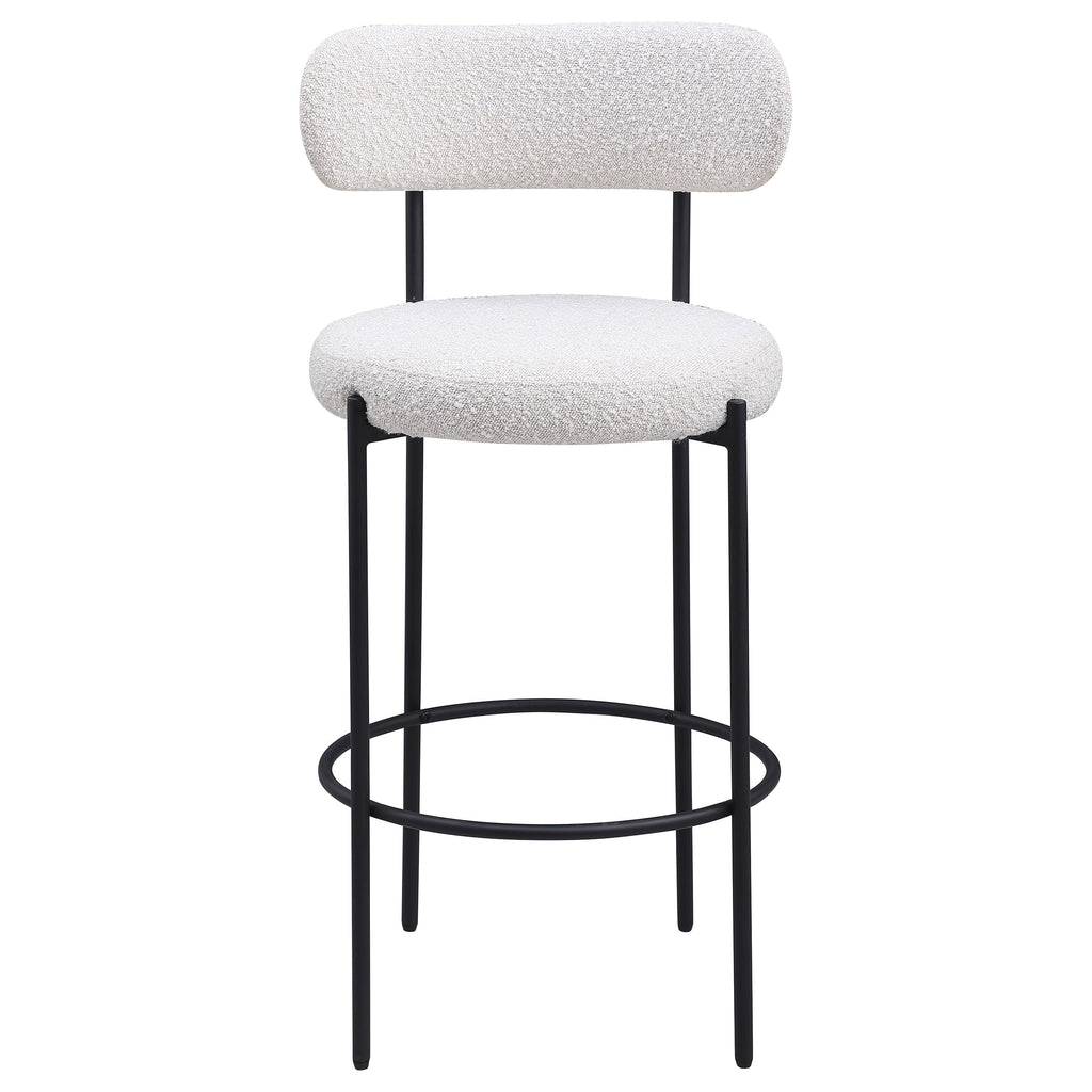 Coaster Home Furnishings Viola Boucle Upholstered Bar Chair Cream (Set of 2)