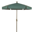 FiberBuilt Umbrellas Garden Umbrella, 7.5 Foot Forest Green Canopy and Champagne Bronze Pole