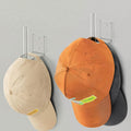 YAWSOUP Clear Acrylic Baseball Cap Organizer (2 Pack)  Floating Hat Rack Display Holds 1015 Hats, LShaped Hat Hanger with Adh