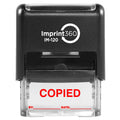 Supply360 As-Imp1103R - Copied Stamp With By: & Date:, Red Ink, Heavy Duty Commerical Self-Inking Rubber Stamp, 9/16' X 1-1/2'