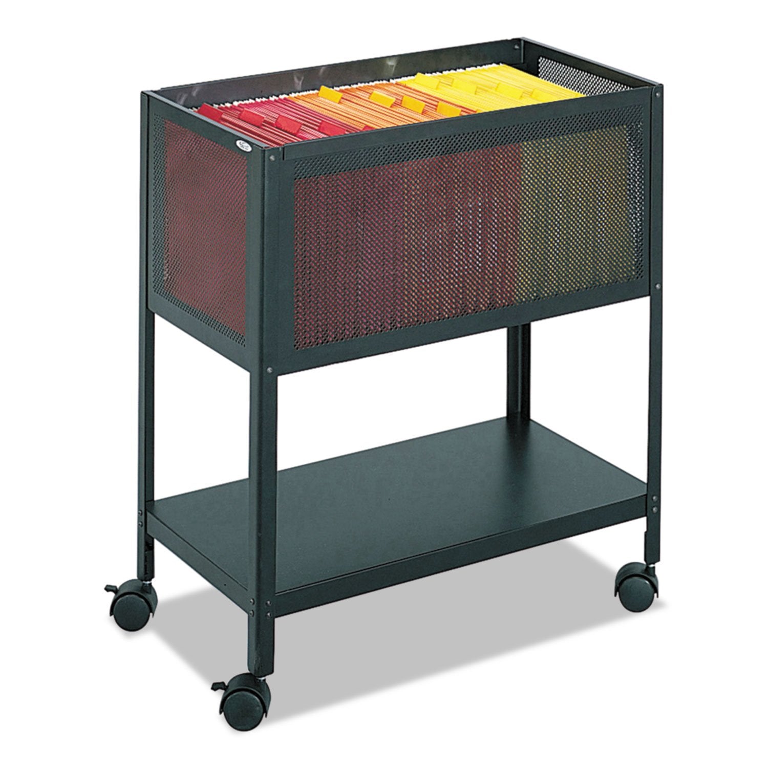 Safco Products 5350Bl Open Top Mesh Tub File, Letter Size, Black