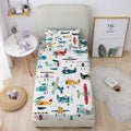 Yasida Twin Bed Sheets Kids, Twin Sheets 2 Pack For Kids, Fitted Sheet Twin, Airplane Printed Bed Sheets For Girls Or Boys, Bed