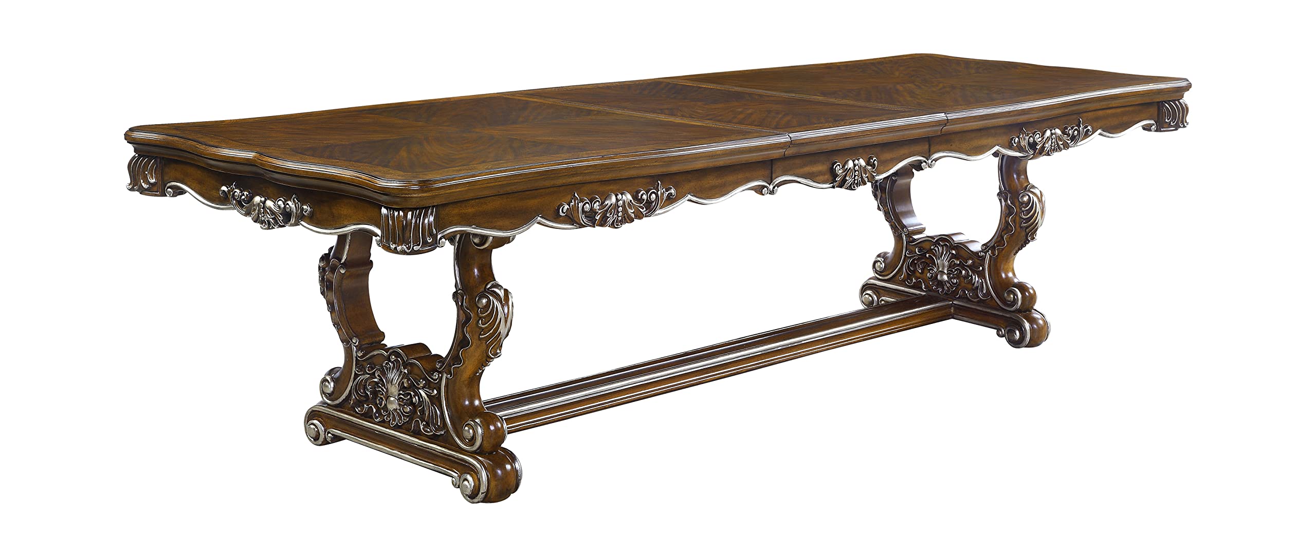 Acme Latisha Wooden Double Pedestal Dining Table - Thumbnail 3