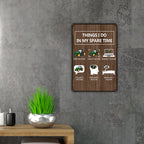 Qiongqi Things I Do In My Spare Time Tractors Metal Tin Sign Wall Decor Farm Tractor Driver Art Signs For Home Decor Gifts