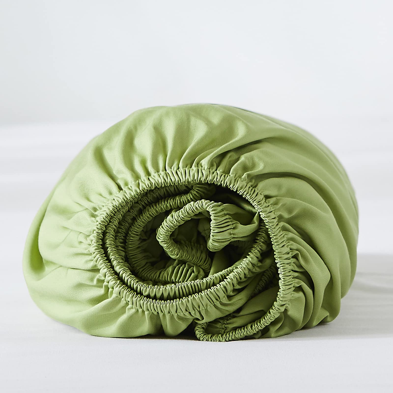 Simple&Opulence 100% Viscose Made From Bamboo Cooling Fitted Bottom Sheet Only 1 Piece For Hot Sleepers, 15 Inch Deep Pocket For