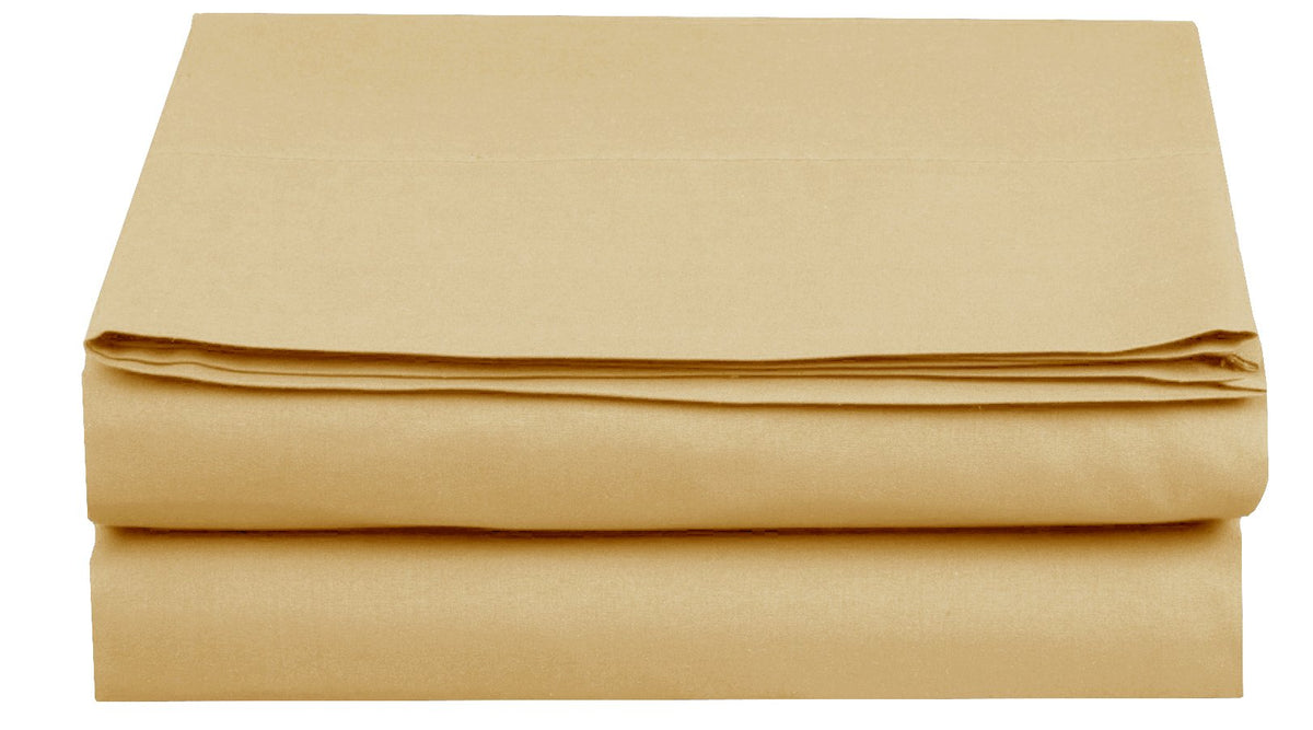 Luxury Fitted Sheet on Amazon Elegant Comfort Wrinkle-Free 1500 Premier Hotel Quality 1-Piece Fitted Sheet, Queen Size, Gold