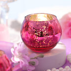 Lamorgift 12 Pcs Hot Pink Candle Holders For Barbie Birthday Party Decorations- Summer Bridal Shower Decorations, Votive Candle