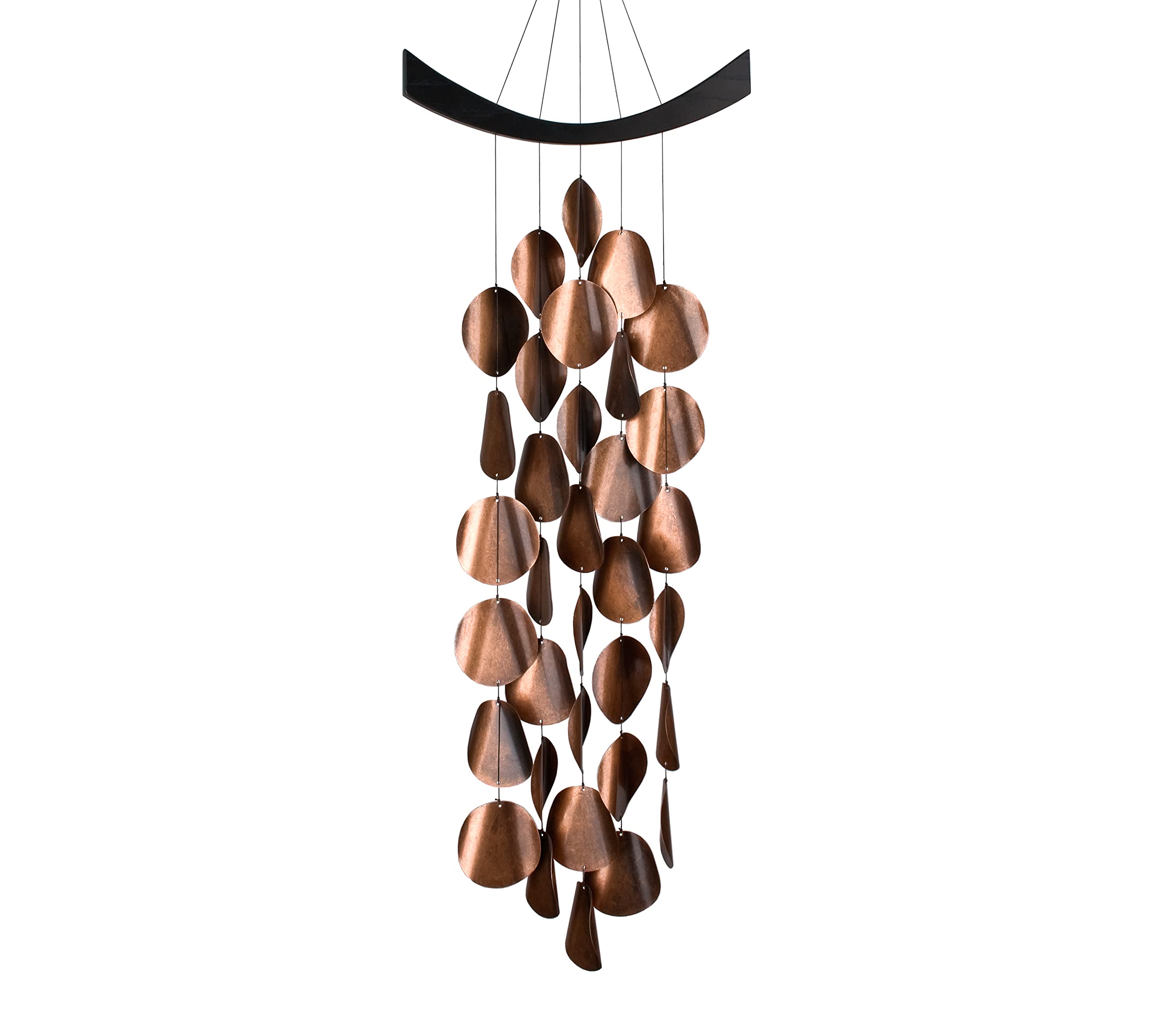 Woodstock Chimes Signature Collection, Moonlight Waves, 34' Copper Decor Designs - Coastal Gifts Wind Chimes For Outdoor, Patio