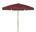Fiberbuilt Umbrellas Textaline Vinyl Coated Weave Canopy Beach Umbrella, 7-1/2-Feet, Burgundy