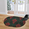 100% Jute Printed mats Oval Natural Jute | Door Mat Rug/Mat for Entrance, Jute Mat Carpet for Livingroom, Bedroom, Dining Room S