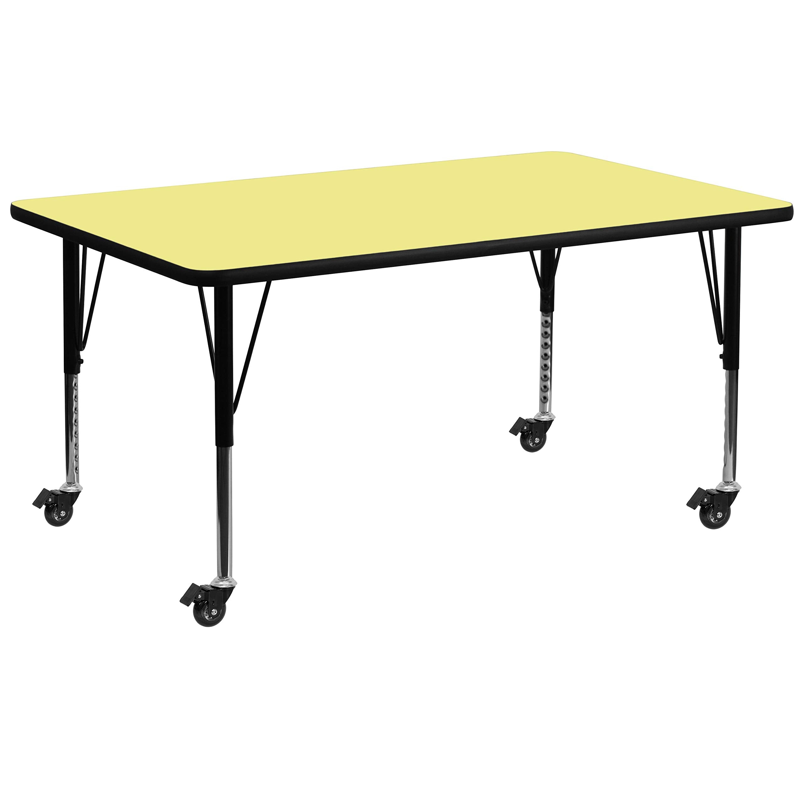 Flash Furniture 30X72 Yellow Activity Table, 26' X 30' X 72'