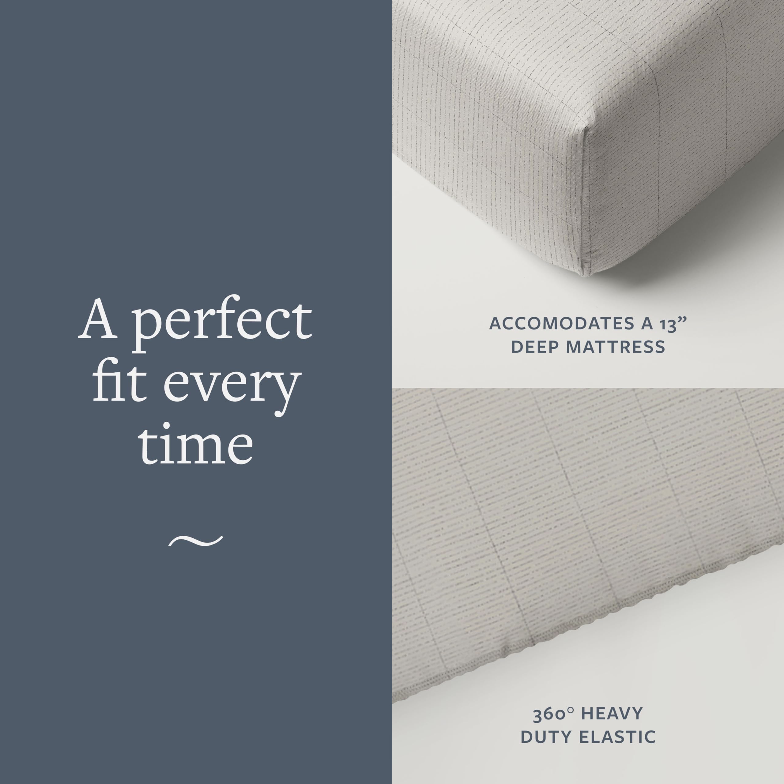 Groundluxe Organic Fitted Grounding Sheet In Light Gray For A Twin Xl Size Bed