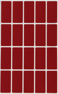 Royal Green 1.57 Inch X 0.75 Inch Rectangular Labels Stickers Sheets In Red Velvet (40Mm X 19Mm) - 300 Pack