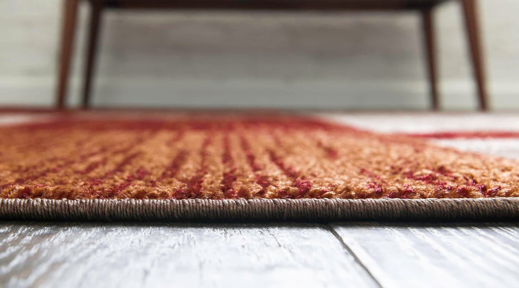 Unique Loom Autumn Collection Area Rug - Providence (5' 1'' X 8' Oval, Multi/ Beige)