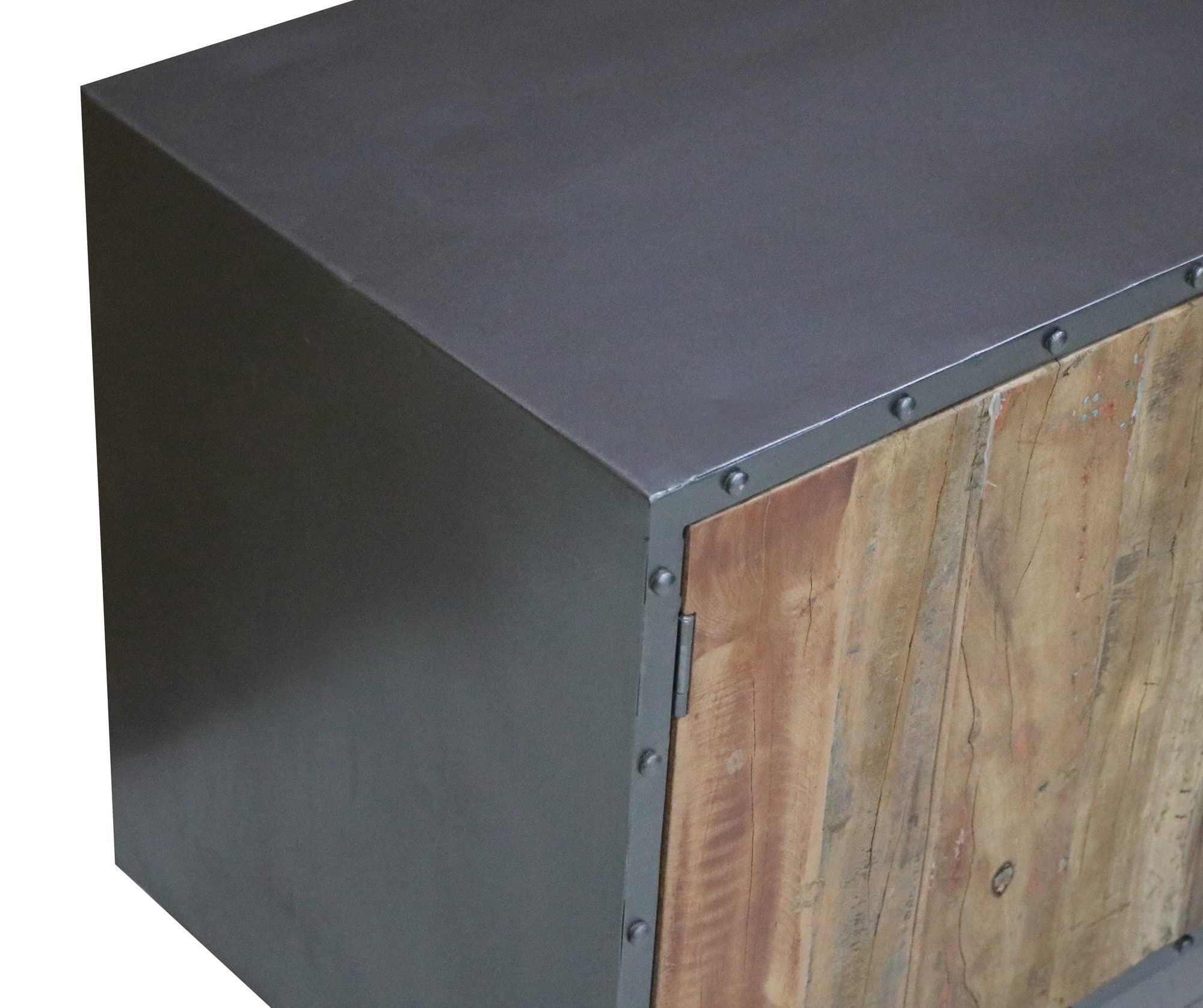 Progressive Furniture Outbound Console, 43&quot; W x 16&quot; D x 24&quot; H, Tan/Gray