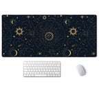 Ssoiu Zodiac Wheel Desk Mat, Celestial Desk Pad, Astrology Large Gaming Mouse Pad 35.5X15.7Inch Xxl Large Big Computer Keyboard