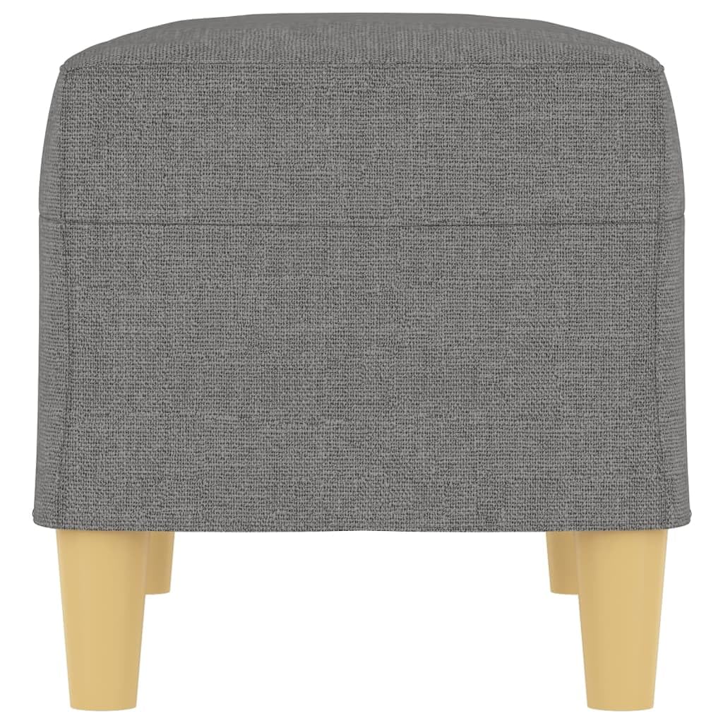 vidaXL Dark Gray Bench - Modern Compact Fabric Bench for Living Room, Lounge Area, or Bedroom - Comfortable Foam Seating.