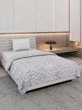Monte Carlo Grey Jacquard Single Bed 290 GSM Ac Blanket 1