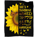 Sunflower Butterfly Blanket Soft Warm Lightweight Cozy Plush Throw Blanket Bed Couch Sofa Office Decor 50'X60' Gifts For Women