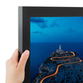 ArtToFrames 13x25 Inch Black Picture Frame, This 1.25 Inch Custom Poster Frame is Soft Black - Comes with Economy Acrylic and Co